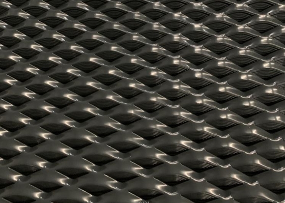 la polvere di Diamond Black Expanded Metal Mesh di larghezza di 1.8m ha ricoperto di alluminio