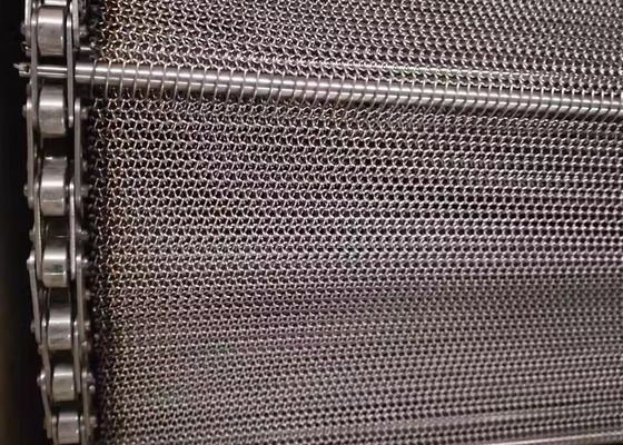 Acciaio inossidabile di Flex Blacking Conveyor Belt Wire Mesh Automatic 201 piani del metallo