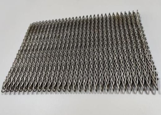 Maglia a catena in acciaio inossidabile 304 con rete metallica a spirale piatta per nastro trasportatore a spirale