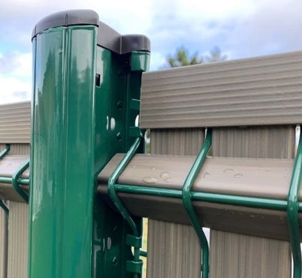 Fence metallica curva di 4 piedi, rivestita in PVC di plastica