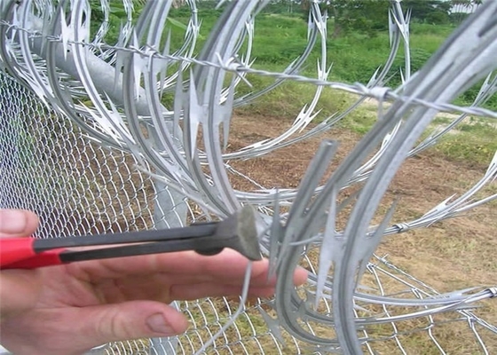 Iso9001 2.5mm Diameter Concertina Razor Wire For Fencing