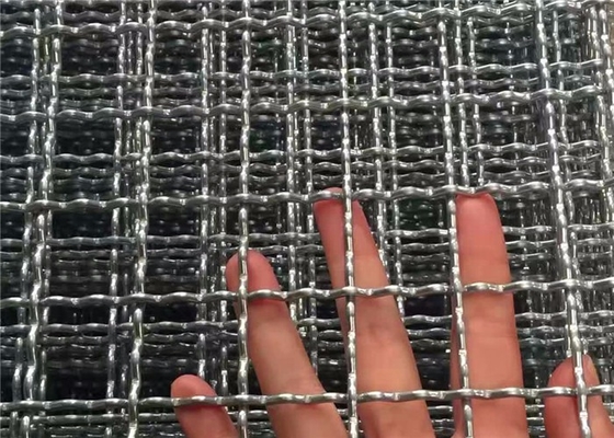 Rete metallica tessuta aggraffata in acciaio inossidabile con foro da 10 mm resistente all'usura