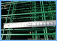 Il recinto rivestito della rete metallica della polvere verde riveste l'acciaio di pannelli saldato ricoperto perimetro del recinto di filo metallico