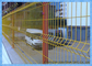 recinto d'acciaio di sicurezza verde rivestita del PVC 3D, pannelli del recinto della rete metallica di 5.0mm