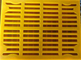 Pannelli gialli dello schermo del poliuretano della maglia dell'unità di elaborazione con il gancio per i miei che vibrano