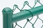 Barriera di sicurezza rivestita nera 60&quot; del collegamento a catena della costruzione del PVC X 50&quot; calibro 11 per la costruzione del giardino