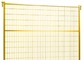 Recinto temporaneo colorato giallo Panel della costruzione all'aperto standard del Canada di altezza di 1.8m