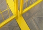 Recinto temporaneo colorato giallo Panel della costruzione all'aperto standard del Canada di altezza di 1.8m