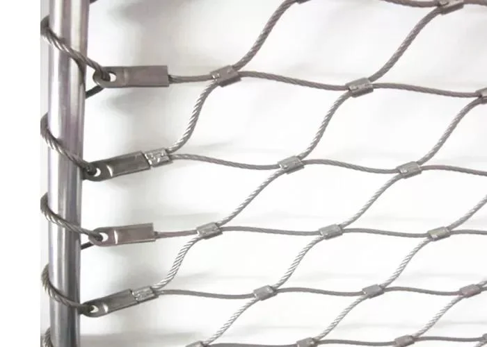 Protezione di gabbia zoologica Acciaio inossidabile Fence Screen Mesh Espandi Web Wire Rope Cable Net 5