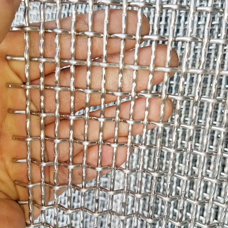 Grossista di maglie di filo galvanizzate quadrate / maglie di filo crimped in acciaio inossidabile 0
