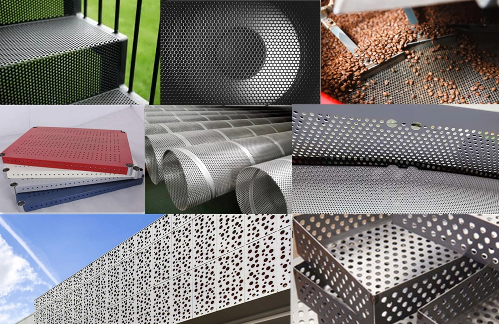 2mm 3mm Foratura di buco Acciaio inossidabile lamiera di metallo perforata maglia lamiera decorativa per la ventilazione 1