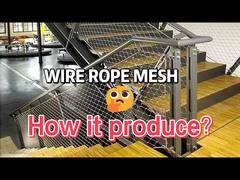 Flessibile X tendenza 1,2 mm rete di corda in acciaio per balaustra