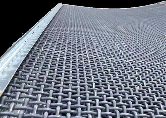 prezzo franco fabbrica elevato della maglia dello schermo del setaccio del frantoio della miniera della cava del filo di acciaio del manganese 65Mn della maglia del vaglio oscillante