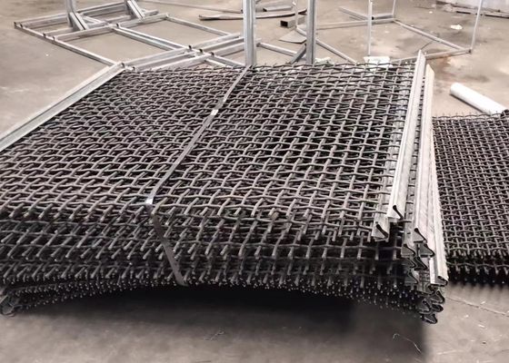 Schermo a maglia di filo di ferro a maglia di manganese elevato per la frantumazione