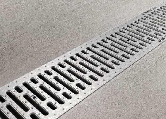 Canali di griglia in acciaio galvanizzato inossidabile con deflusso del pavimento / copertura in piastra