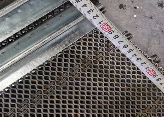 Vaglio oscillante nero Mesh Square Woven Crimped Wire del ferro 4mm