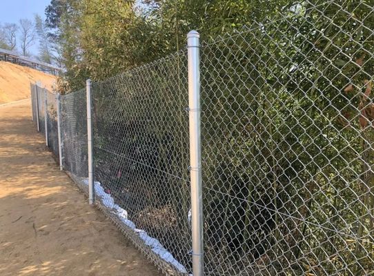 9 calibro X 2" tessuto del recinto del collegamento a catena, recinzione di Chainlink galvanizzata di lunga vita