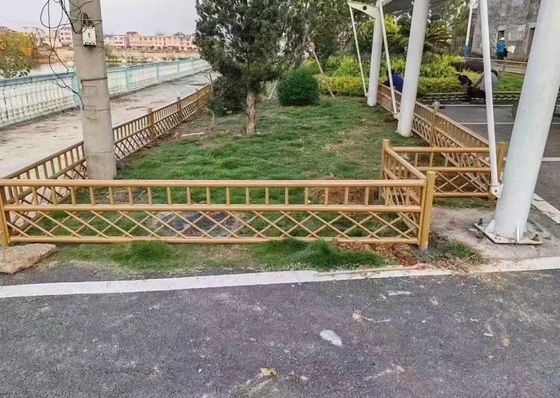 Mantello di sicurezza in polvere Bambù Imitazione Giardino Villa Recinzione Ferro battuto Recinzione decorativa