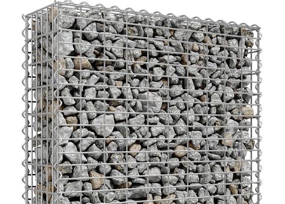 Su misura modelli il gabbione saldato galvanizzato immerso caldo Mesh For Gabion Screen