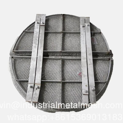 Demister in rete metallica in acciaio inox 304 PP Air Demister Filter Mesh Pad per depuratore di gas