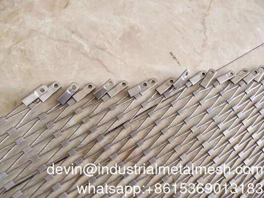 Famiglia Outdoor Farm Fence in acciaio inossidabile Rope Mesh/X Tend