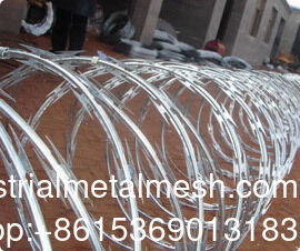 Sicurezza Galvanizzata Concertina Prezzo Anti-Scala Blade filo spinato prigione Razor filo spinato