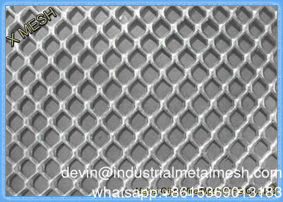 Rete metallica espansa con rivestimento in polvere di PVC Produzione di rete decorativa con rete metallica espansa zincata ISO