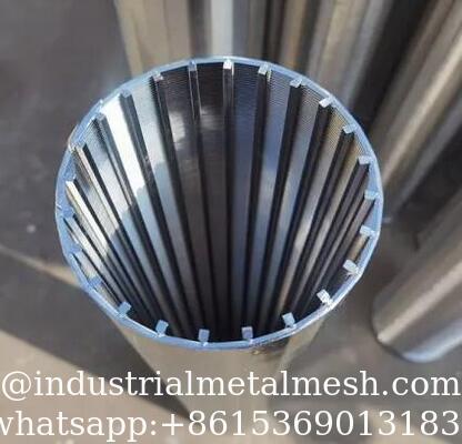 S32750 18S/Q35-12mm Profilo Schermo a Filo Cuneiforme Completamente Saldato con Barra di Supporto Q35