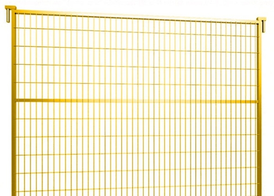 Recinto temporaneo colorato giallo Panel della costruzione all'aperto standard del Canada di altezza di 1.8m