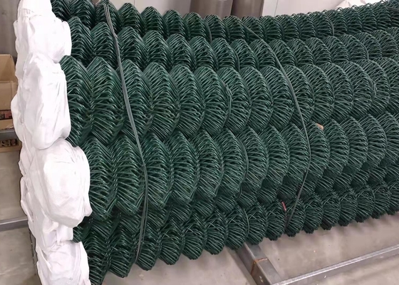 Rete metallica a catena ricoperta PVC galvanizzata amichevole di Eco per il campo di agricoltura