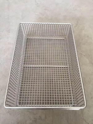 Sterilizzazione chirurgica Tray Instrument Baskets Cleaning di acciaio inossidabile 316l