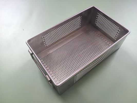 Cavo Mesh Tray Sterilizing Corrosion Resistant di acciaio inossidabile dell'argento 0.5mm