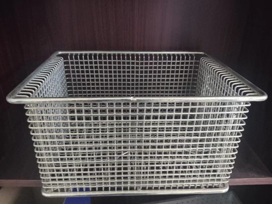Cavo Mesh Tray Sterilizing Corrosion Resistant di acciaio inossidabile dell'argento 0.5mm