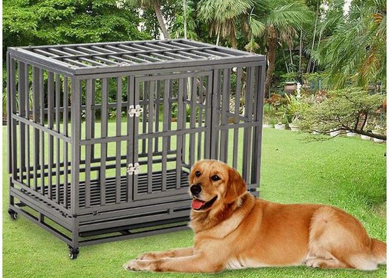 Spolverizzi il cavo saldato rivestito Mesh Baskets Dog Cage Full gradua la recinzione secondo la misura degli animali domestici