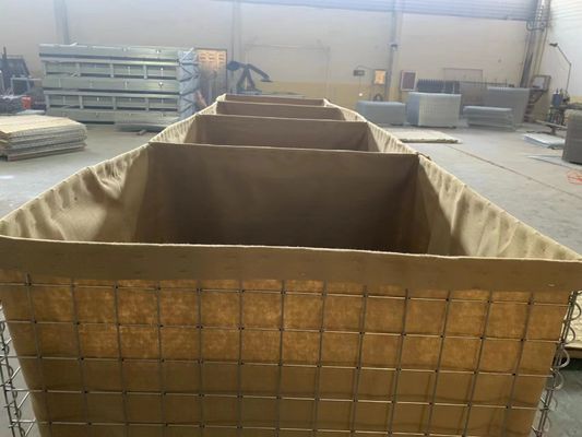 Riparo saldato galvanizzato del bunker della parete di scoppio di Mesh Gabion Defensive Barrier For