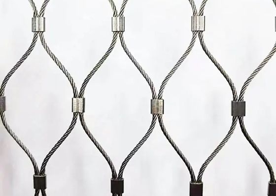 cavo metallico ad alta resistenza Mesh Net For Aviary Zoo di acciaio inossidabile 304 316 316l