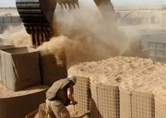 Barriera militare di Hesco della parete della sabbia del ferro personalizzabile per la resistenza di usura dell'inondazione