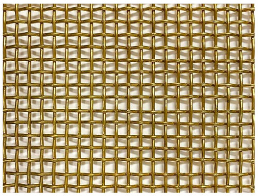 Rete metallica piatta in acciaio inossidabile crimpato decorativo per mobili e armadi