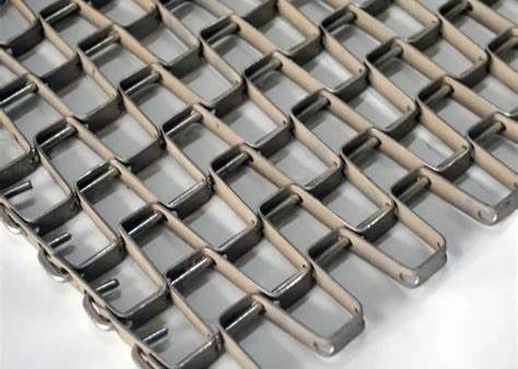 T-316 Cintura trasportatrice a rete di filo piatto in acciaio inossidabile per la cottura alimentare