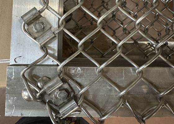 Acciaio inossidabile 316L Legame a catena Recinzione Tessuto Parete di confine Acciaio galvanizzato