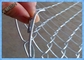 Il tessuto galvanizzato resistente del recinto del collegamento a catena, recinto di filo metallico torto del bordo riveste 50 x 50mm di pannelli
