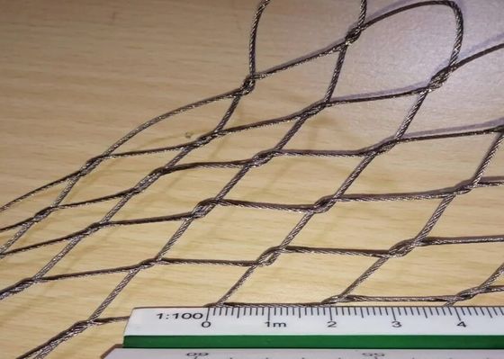 Protezione di gabbia zoologica Acciaio inossidabile Fence Screen Mesh Espandi Web Wire Rope Cable Net