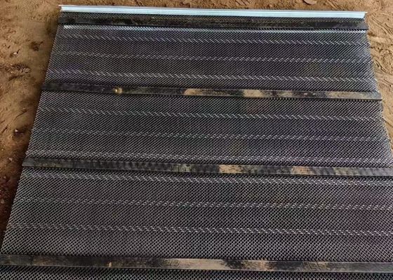 Maglia di gomma auto-pulitrice per schermo vibrante per lo screening dello scisto