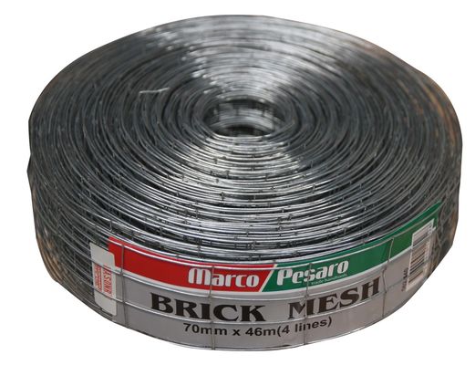 Acciaio al carbonio, mattoni neri, rete di filo di parete di 2,5" x 60ft