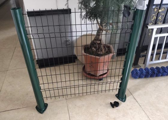 Il PVC ha ricoperto il pannello ha curvato il giardino d'acciaio di Peach Post For del recinto