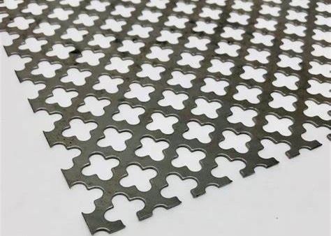 6 mm di spessore fogli di metallo perforati con modello di trifoglio a foglia piena