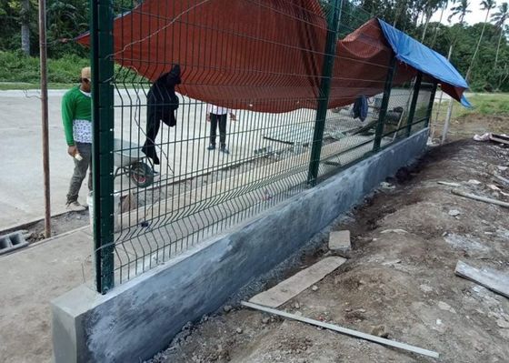 Fence metallica curva 3d Pvc rivestito mesh saldato per giardino