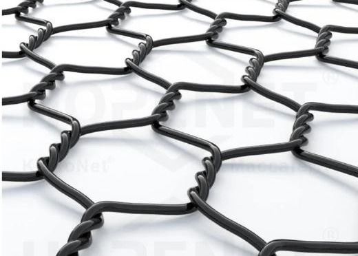 Cavo esagonale 100% del materiale del poliestere dell'animale domestico Mesh Net Black Color