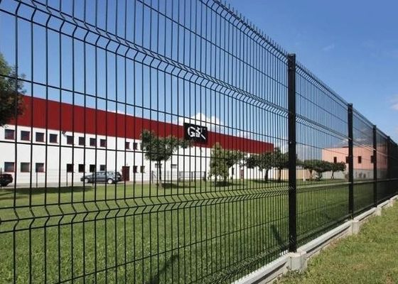 Fence a maglia di filo curvo 3D con rivestimento in PVC galvanizzato saldato