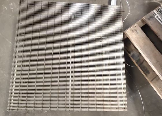 Telato semplice forma di foro esagonale 610*610 PU poliuretano 80-95 Shore A Wedge Wire Mesh